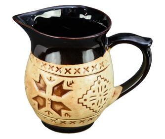Carafa din ceramica decorata cu motive traditionale de 800 ml, Cesiro Accesorii servire