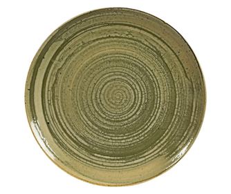 Farfurie intinsa, 26 cm, Sand, Cesiro, Alb Ivoire si gri-verzui