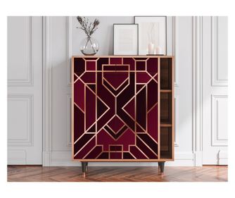 Příborník - STORYZ - BS6 Burgundy Jewelery, Walnut