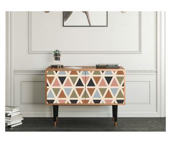 Kredenca - STORYZ - S1 Royal Triangles, Walnut