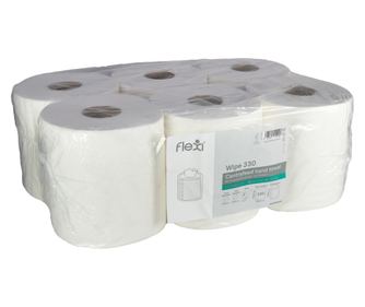 Rola prosop der.centrala, FLEXI Wipe 330, celuloza, 2str, 330foi, 6role/bax