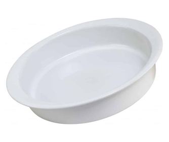 Vas termorezistent 12x2.5 cm, Alb