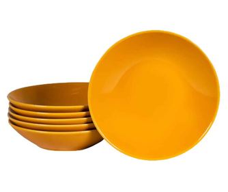 Set 6 farfurii adanci 21 cm Galben Rumen