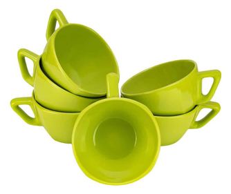 Set 6 cani Verde Neon, 400 ml