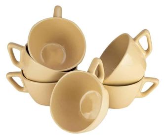Set 6 cani jumbo Crem, 400 ml