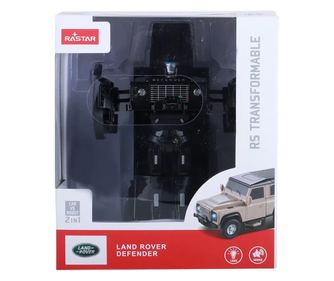 Masinuta Metalica Convertibila Land Rover Defender Negru Cu Scara 1 La 32