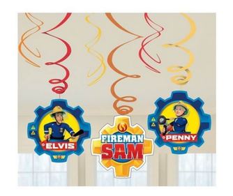 Sam a tűzoltó szalag dekoráció 6 db-os szett