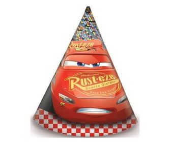 Disney Verdák party kalap csákó cars3 6 db-os