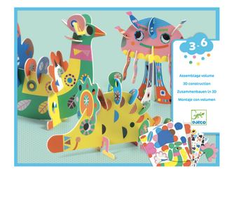 Joc creativ Animale 3D, Djeco
