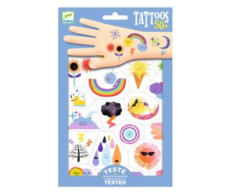 Tatuaje Emoji meteo, Djeco