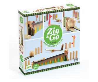 Set de constructie trasee Zig & Go Bila cea mai mare 27 piese, Djeco