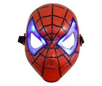 Maska IdeallStore®, Spiderman Infinity War, plast, univerzální velikost, LED technologie