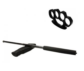Crni teleskopski set štapova 50 cm + crna kutija debljine 1 cm