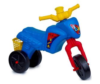 Детски мотор без педали Edea Spider, За баланс, С клаксон и кош за багаж, 64 х 30 х 45 cm, До 20кг, 3+ Години, Син