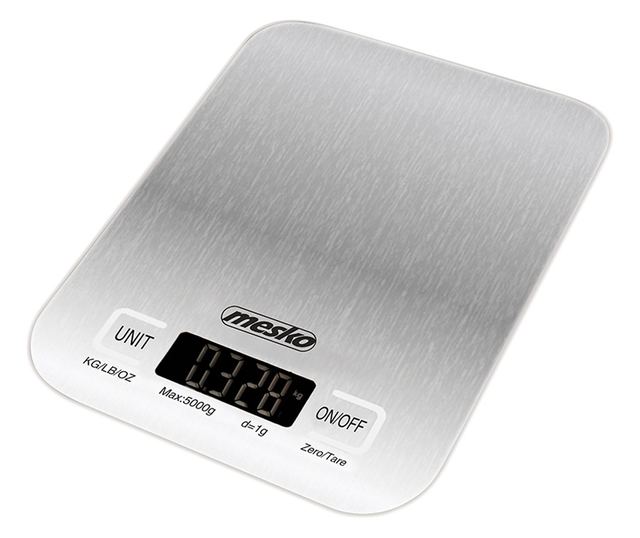 Cantar bucatarie digital alb inox Mesko 3169.
