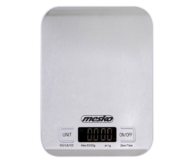 Cantar bucatarie digital alb inox Mesko 3169.