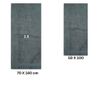 Set 2 prosoape absorbante si rezistente la decolorare, 100% Bumbac, densitate 480 gsm, 50x100cm + 70x140 cm, Hermagoras, Anthrac thumbnail 3
