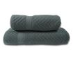 Set 2 prosoape absorbante si rezistente la decolorare, 100% Bumbac Jacquard, densitate 480 gsm, 50x100cm + 70x140 cm, Thalassa, thumbnail 1