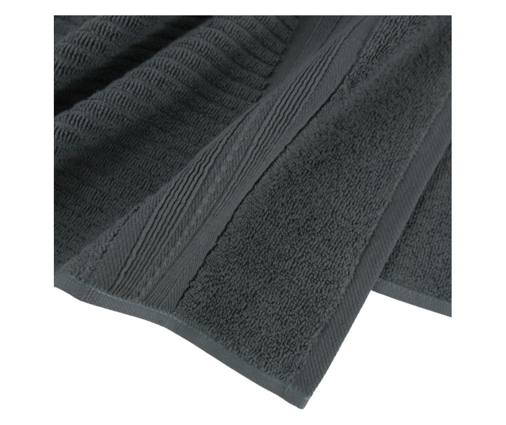 Set 2 prosoape absorbante si rezistente la decolorare, 100% Bumbac Jacquard, densitate 520 gsm, 50x100cm + 70x140 cm, Erasmos, A - 2