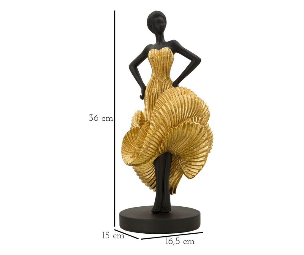 Ukras Žena Crna 17 cm - 13