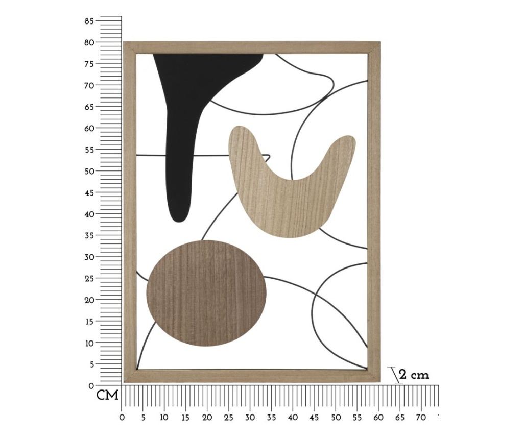Zidna umjetnost Astroy bež 60 cm - 6
