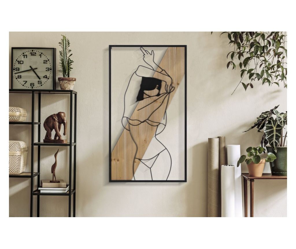 Zidna umjetnost pruga crna 50 cm - 5