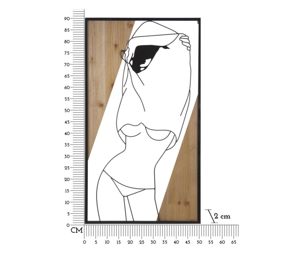 Zidna umjetnost Stripe crna 50 cm - 6