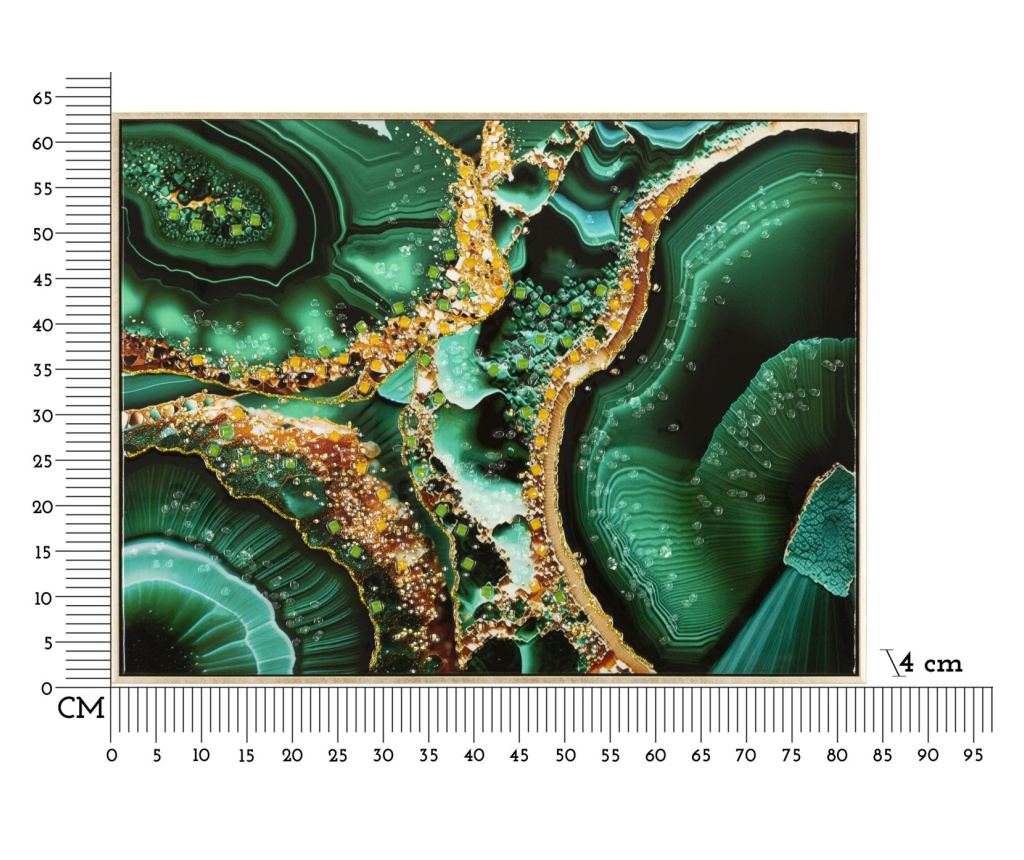 Zidna umjetnost Smeraldy Green 82 cm - 7