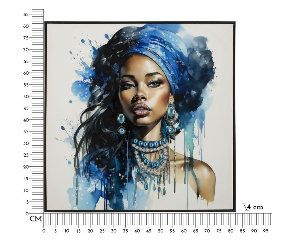 Zidna umjetnost Altea Blue 82 cm - 7