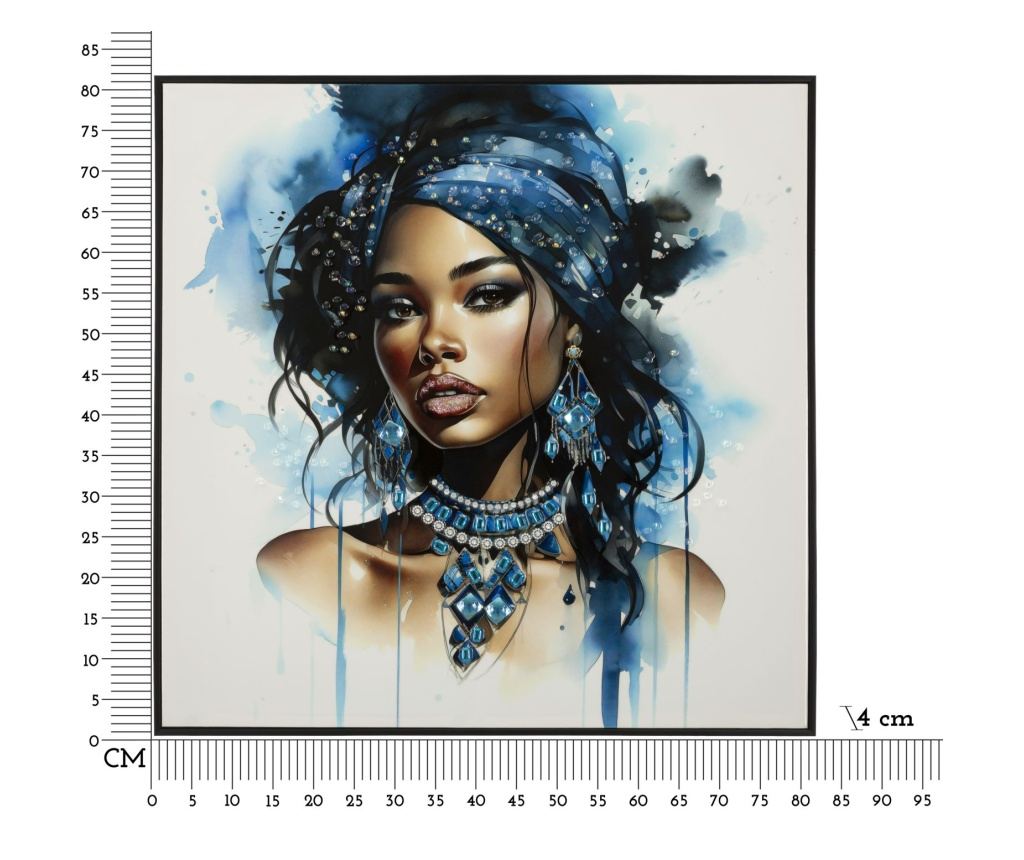 Zidna umjetnost Altea Blue 82 cm - 7