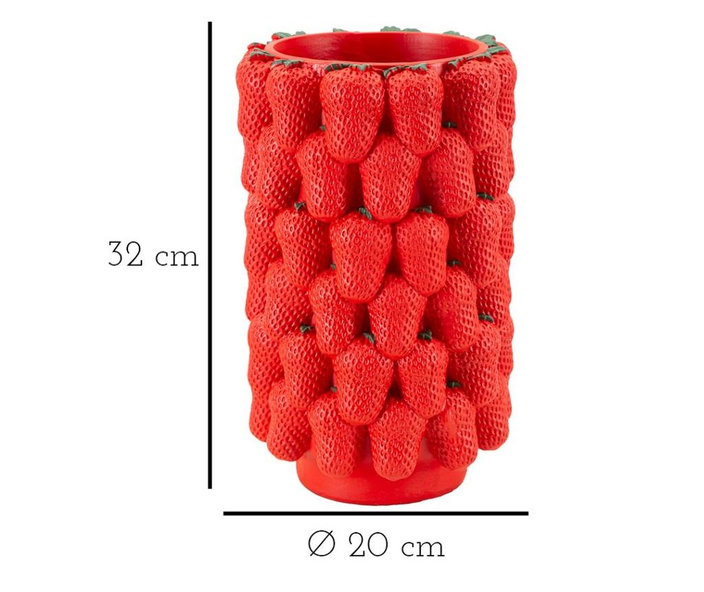 Vaza Jagoda Crvena 20 cm - 7