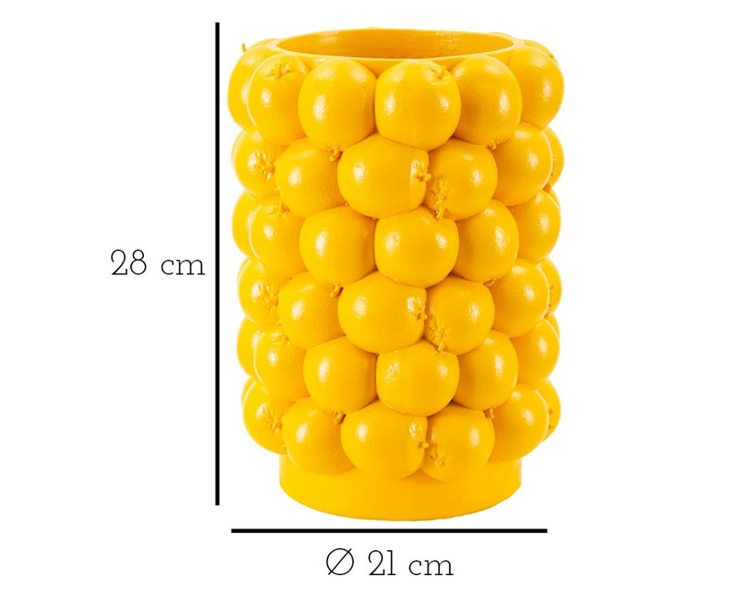 Vaza Limuni Žuta 21 cm - 11