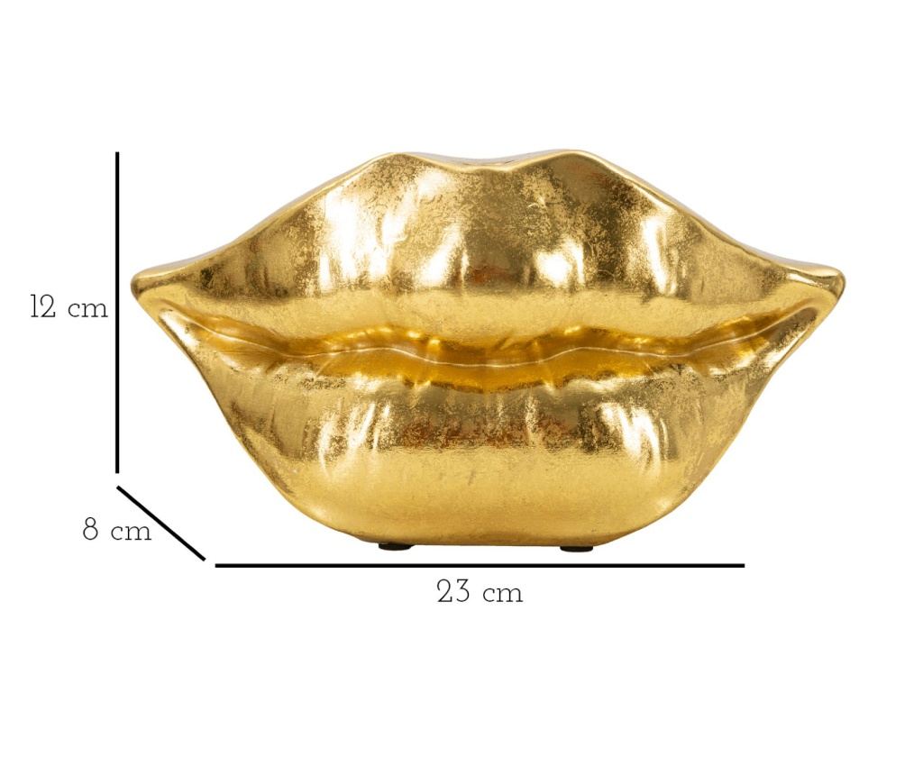 Vaza Usne Zlatna 23 cm - 6