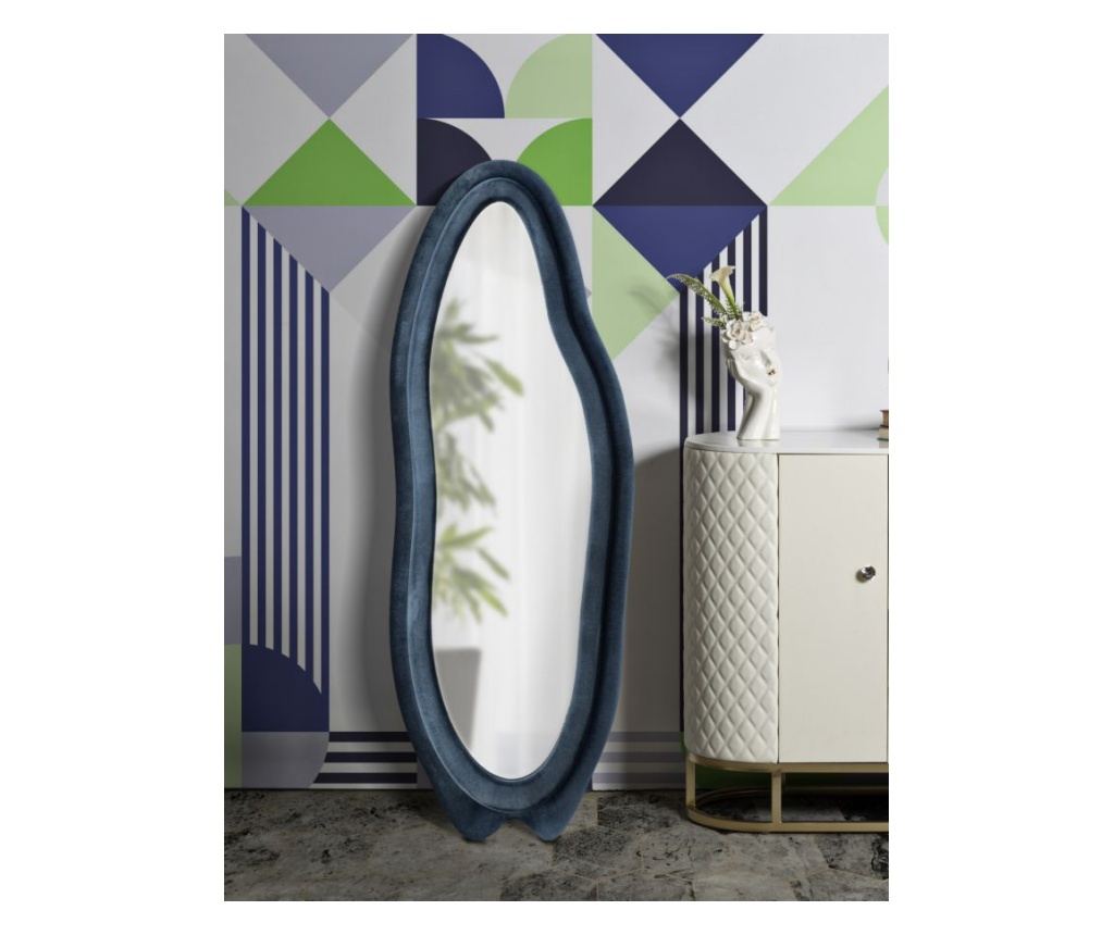 Zidno ogledalo Chanel plavo 40 cm - 11