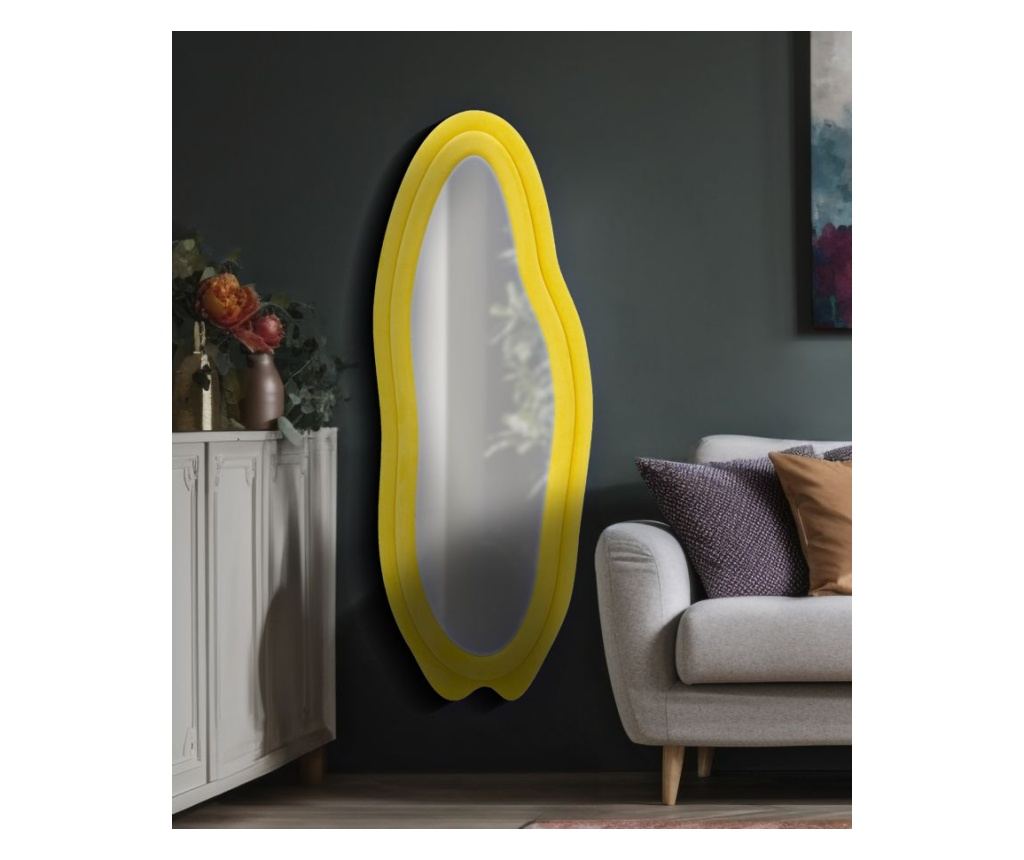 Zidno ogledalo Chanel žuto 40 cm - 7