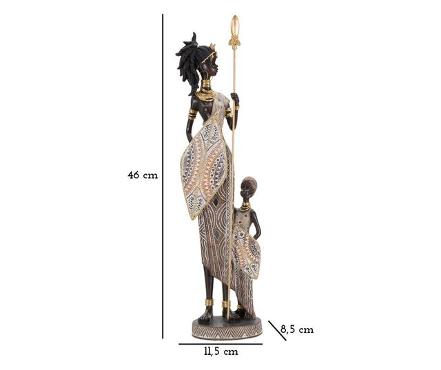 Διακόσμηση φυλή Μασάι με γιο εκ. 11,5x8,5x46
