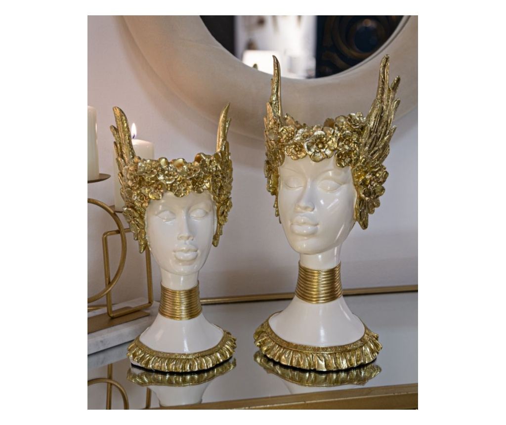 Dekoracija Athena Bijela 18 cm - 6