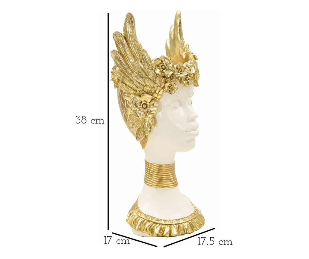 Dekoracija Athena Bijela 18 cm - 7