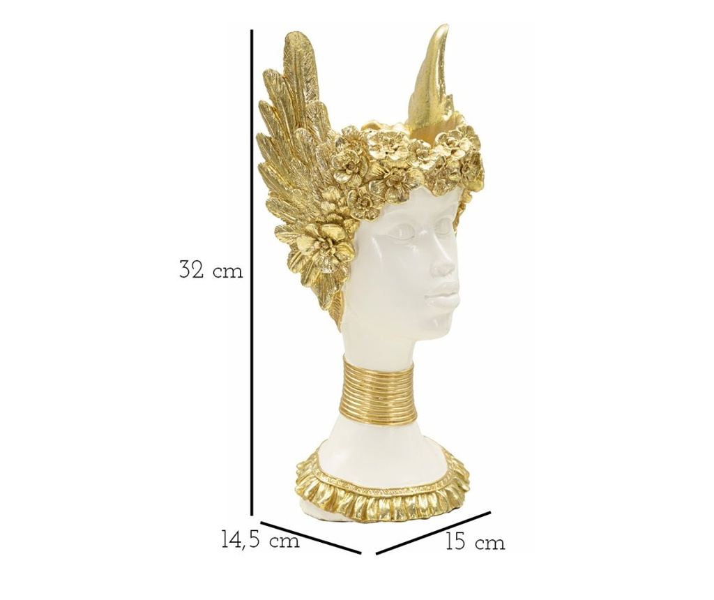 Dekoracija Athena Bijela 15 cm - 11