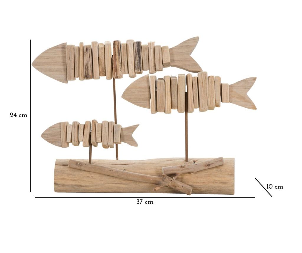 Ukrasna riba bež 37 cm - 7