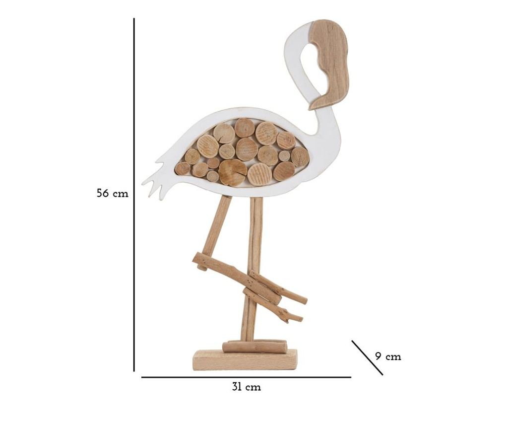Ukras Flamingo Bijeli 31 cm - 7