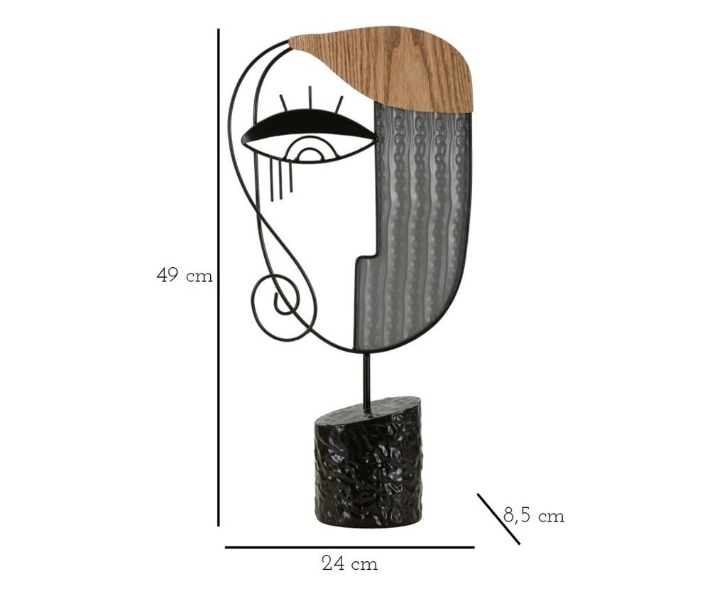 Dekoracija Picassy Crna 24 cm - 11