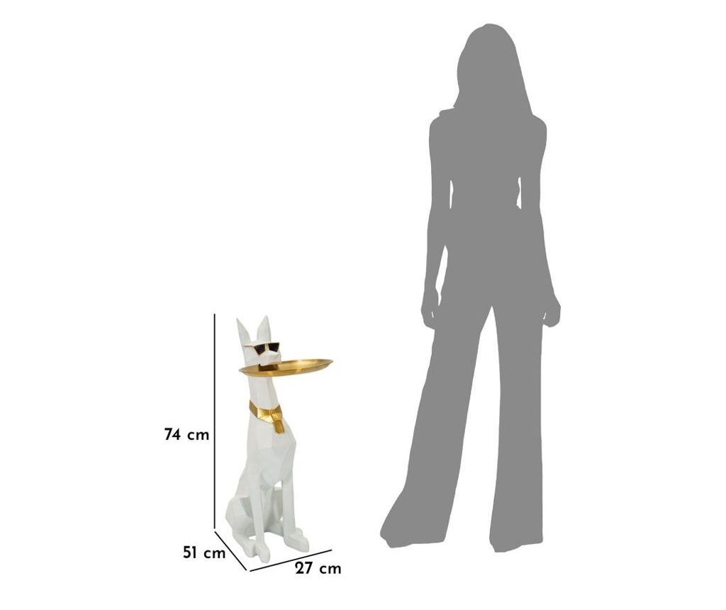 Ukrasni pas bijeli 27 cm - 17