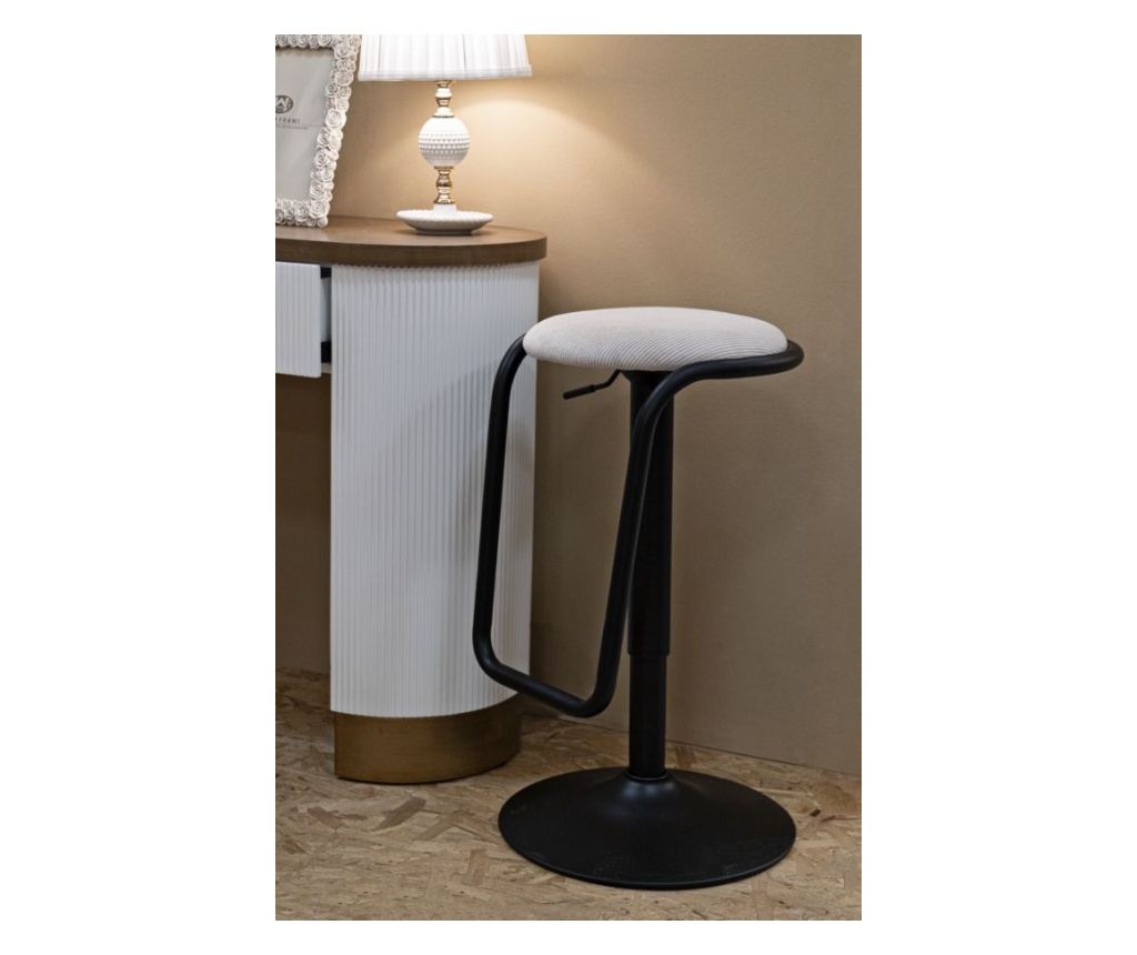 Barska stolica s podizanjem Destiny bijela cm ø 41x61-83 - 7