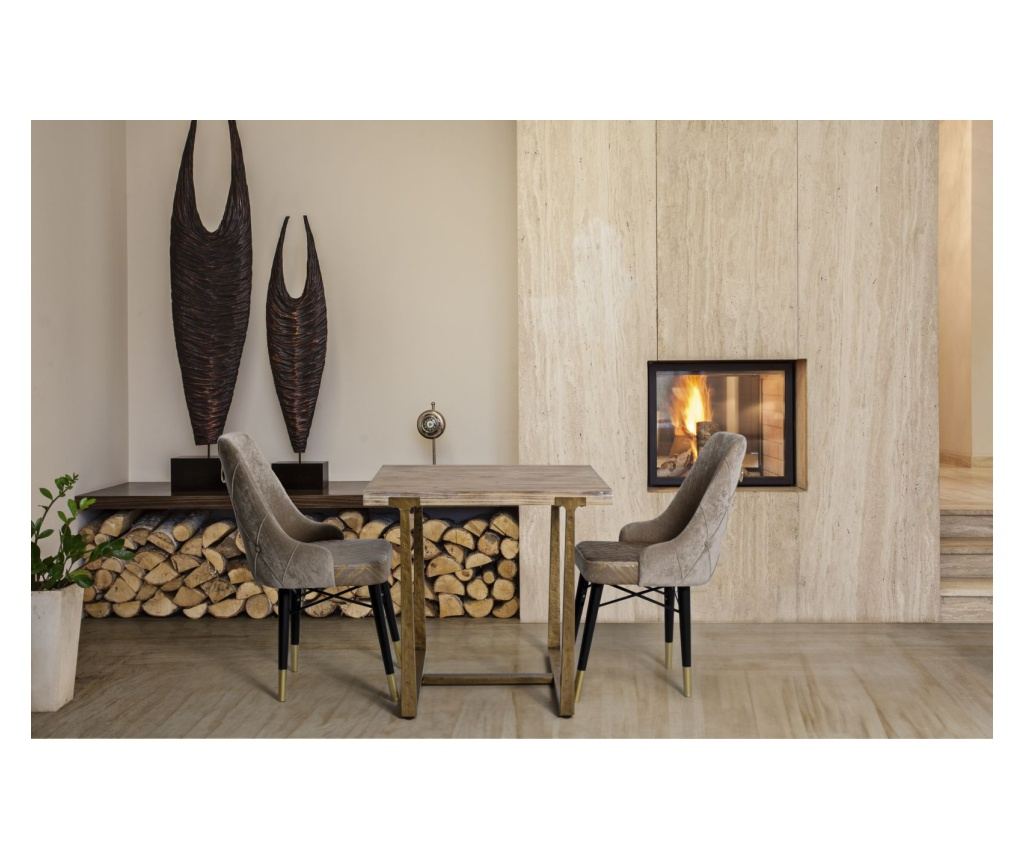 Blagovaonski stol Ankara smeđi 80 cm - 13
