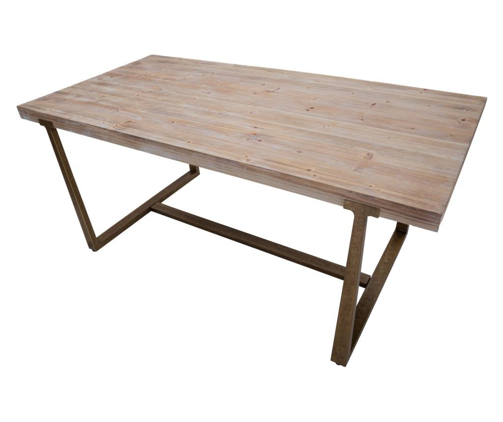Blagovaonski stol Ankara smeđi 180 cm - 5