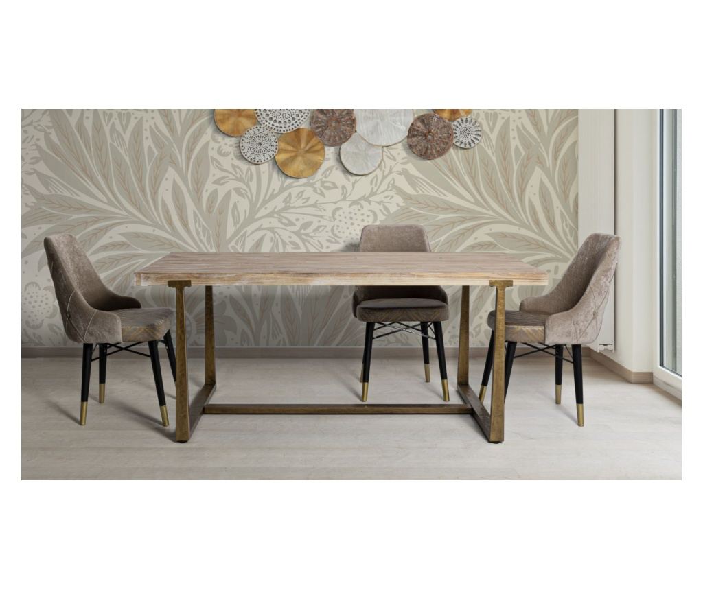 Blagovaonski stol Ankara smeđi 180 cm - 11