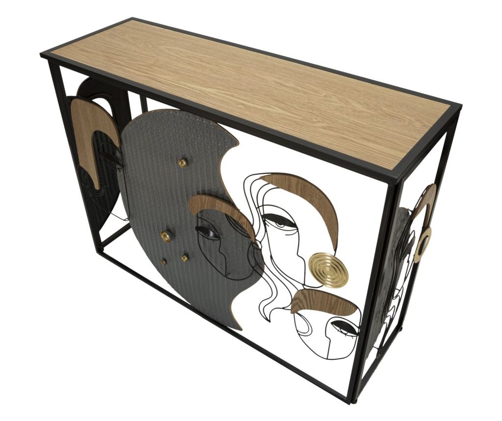 Konzolni stolić Picassy crni 108 cm - 7