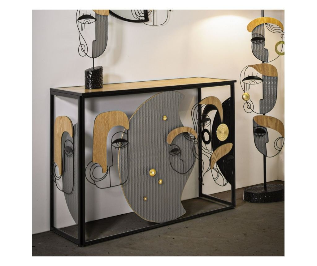 Konzolni stolić Picassy crni 108 cm - 15