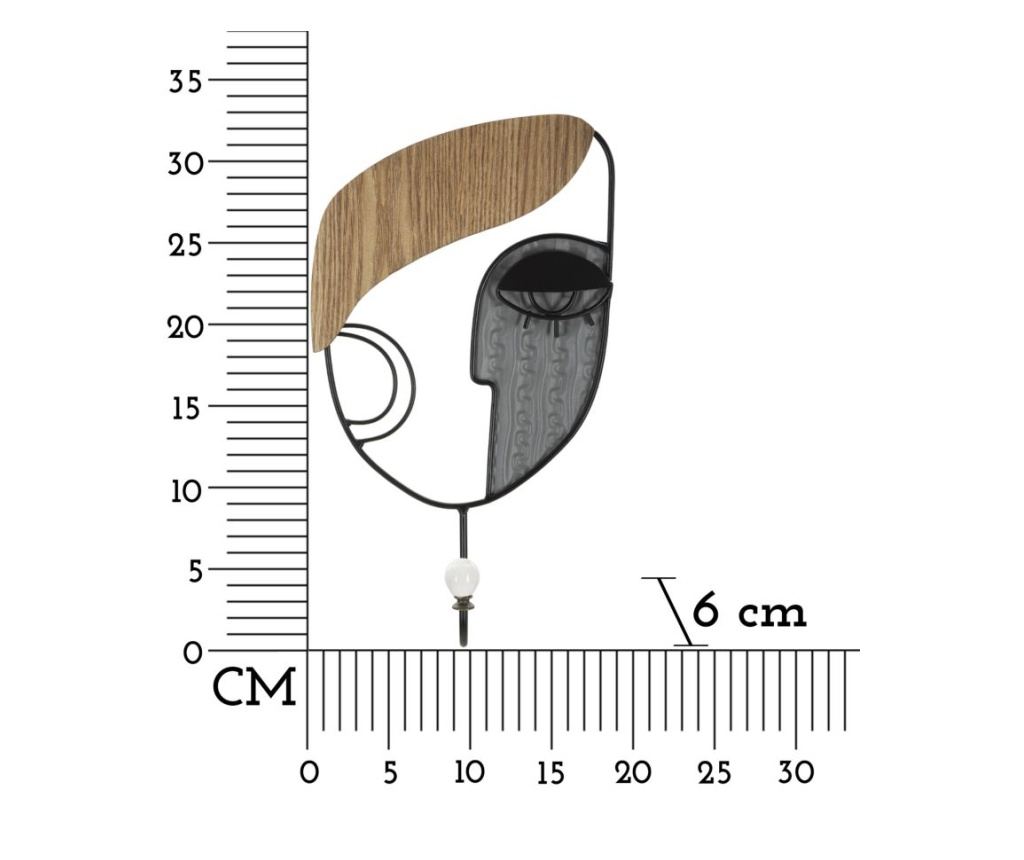 Vješalica Picassy Crna 16 cm - 7